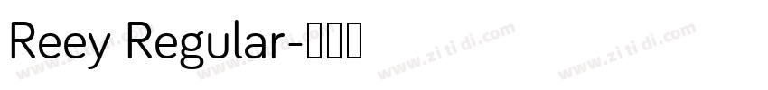 Reey Regular字体转换